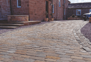 Example of block paving