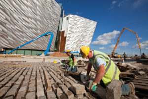 Larsens Streetscape FBC at the Titanic Belfast | The Paving Experts Larsen Streetscape FBC