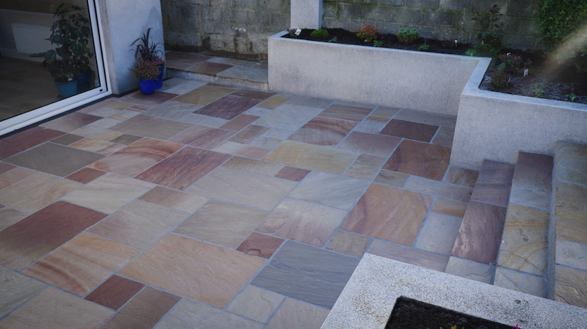 Patio grouted with Joint-It Dynamic